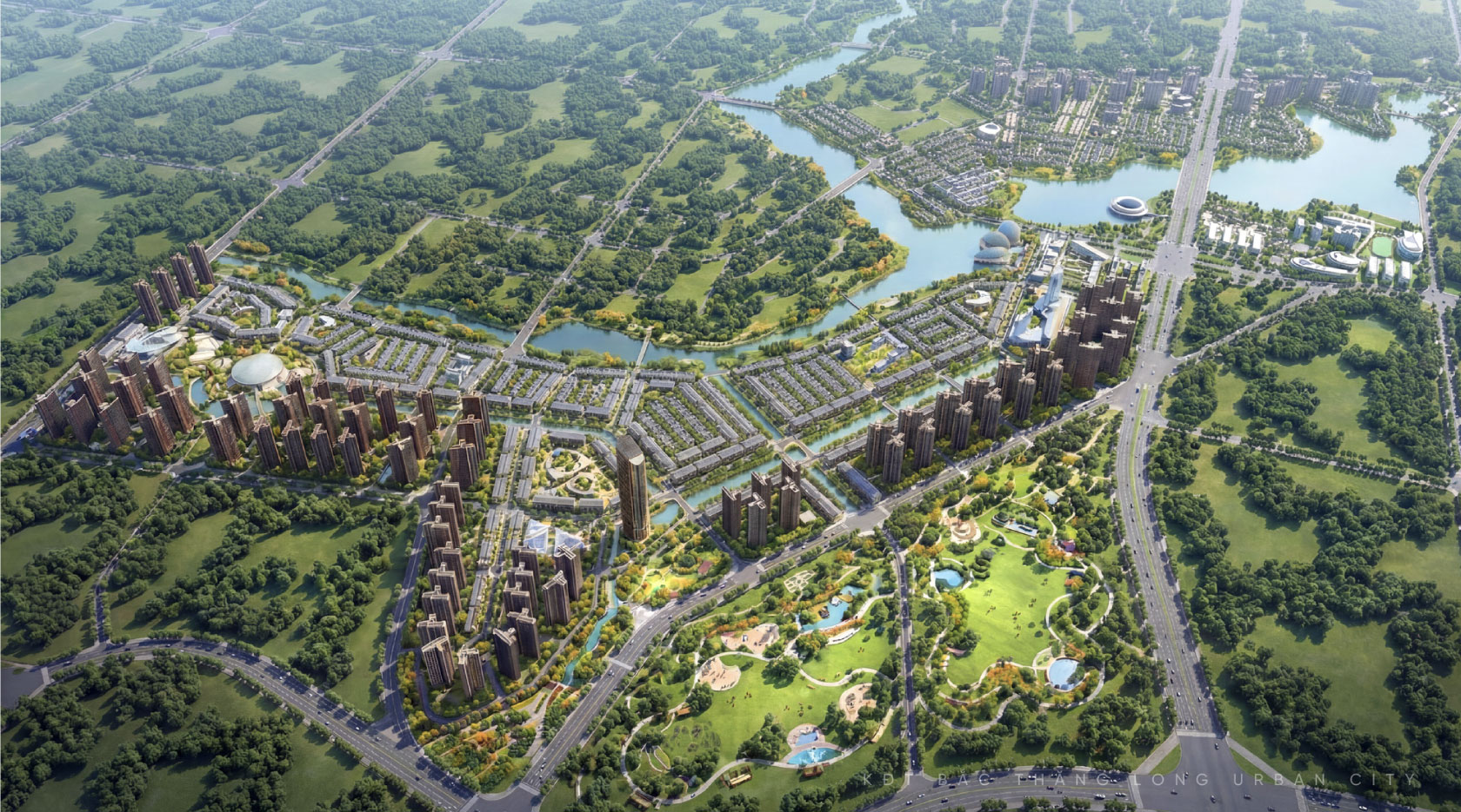 phối cảnh Bắc Thăng Long Urban City